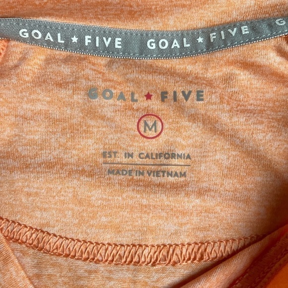 Goal Five Salmon colored Short Sleeved tee - Picture 2 of 3